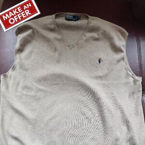Polo Ralph Lauren Pima V-Neck Vest Size 3LT